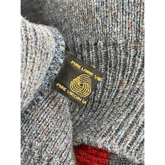 True North 100% Virgin Wool Pullover Stripes Size X-Large Blue Canada - Picture 5 of 5